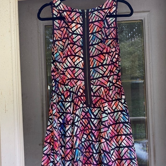 BEBOP midi racerback dress size medium in fun bright colors. Back zipper. EUC!! - Picture 11 of 16